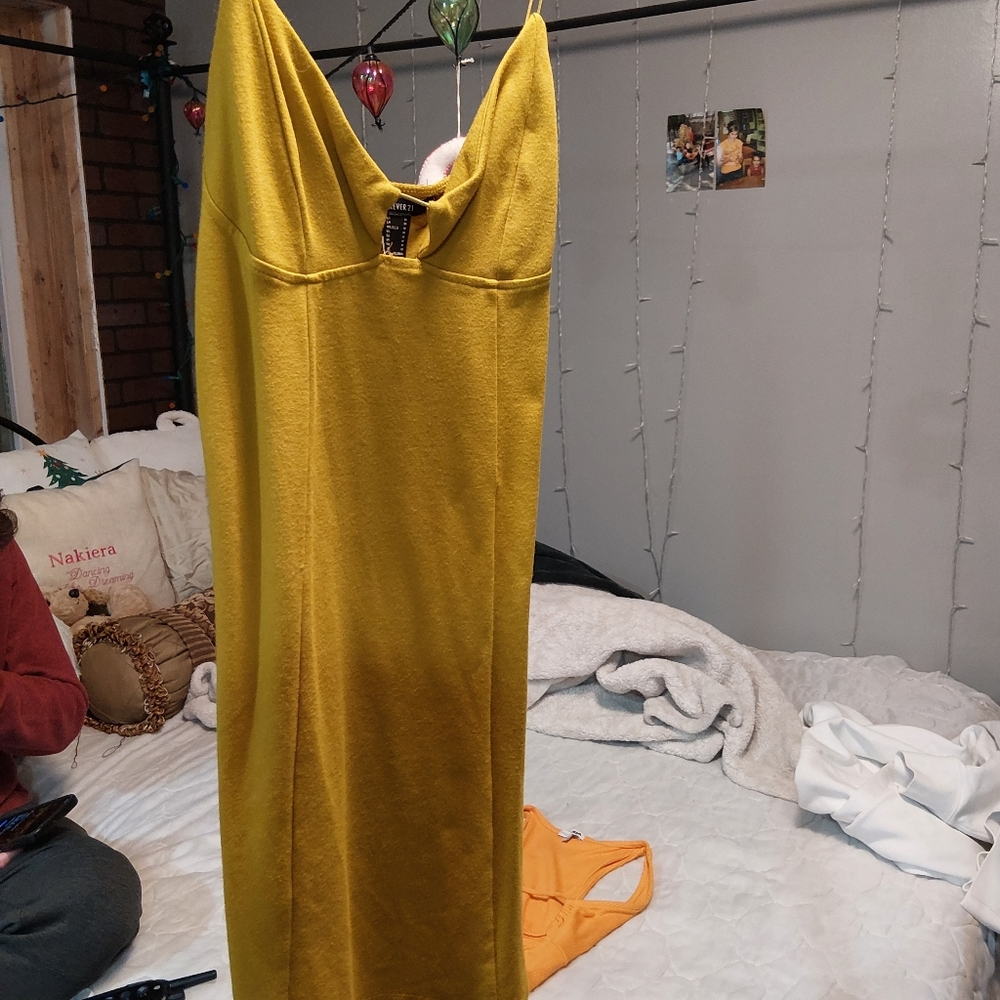 Forever 21 Mustard Yellow dress